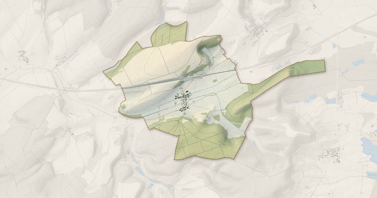 Portrait cartographique de Chaillon : relief, eau, forêts, bâti et voies, calculés à partir des données de l'IGN