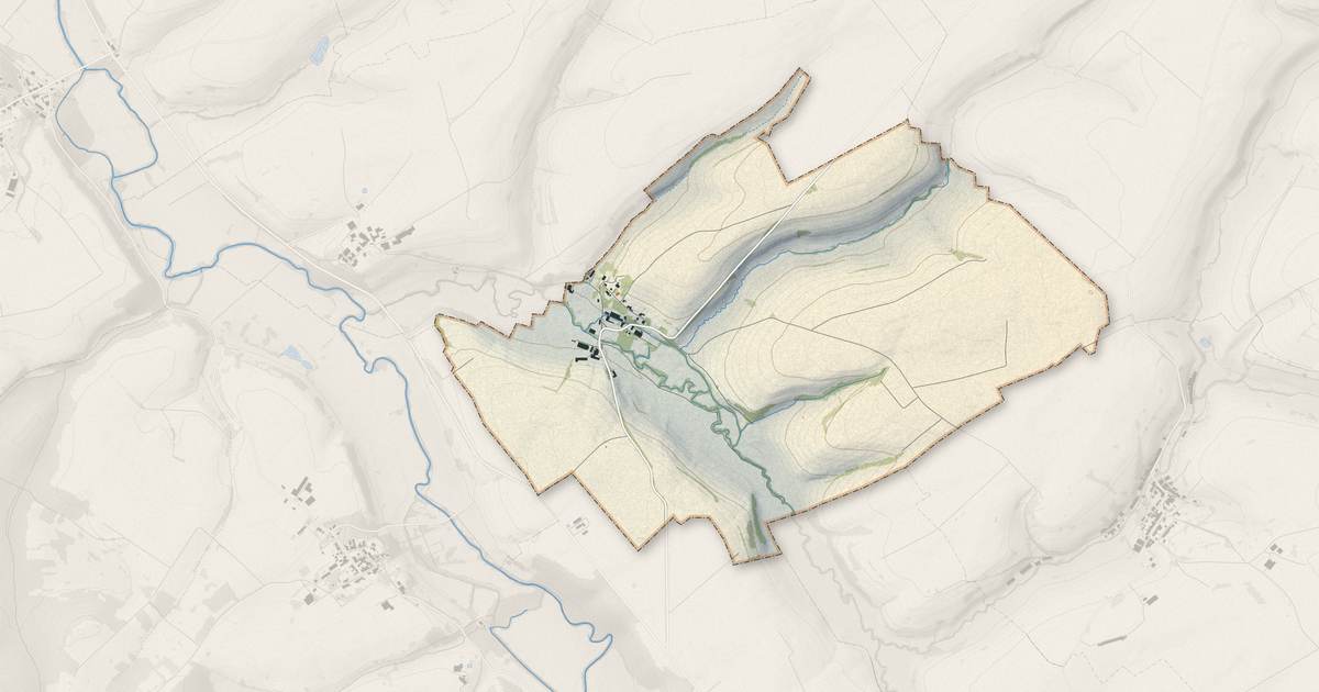 Portrait cartographique de Charpentry : relief, eau, forêts, bâti et voies, calculés à partir des données de l'IGN