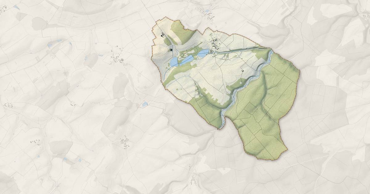Portrait cartographique de Chassey-Beaupré : relief, eau, forêts, bâti et voies, calculés à partir des données de l'IGN