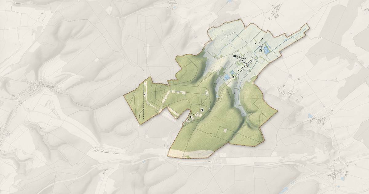 Portrait cartographique de Châtillon-sous-les-Côtes : relief, eau, forêts, bâti et voies, calculés à partir des données de l'IGN