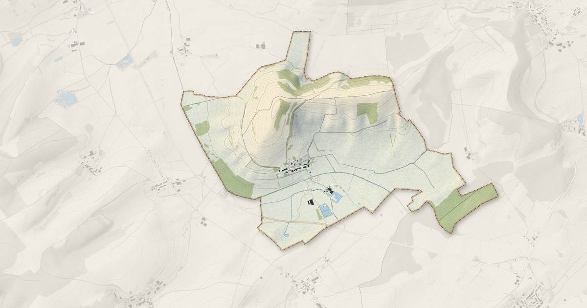 Portrait cartographique de Chaumont-devant-Damvillers : relief, eau, forêts, bâti et voies, calculés à partir des données de l'IGN