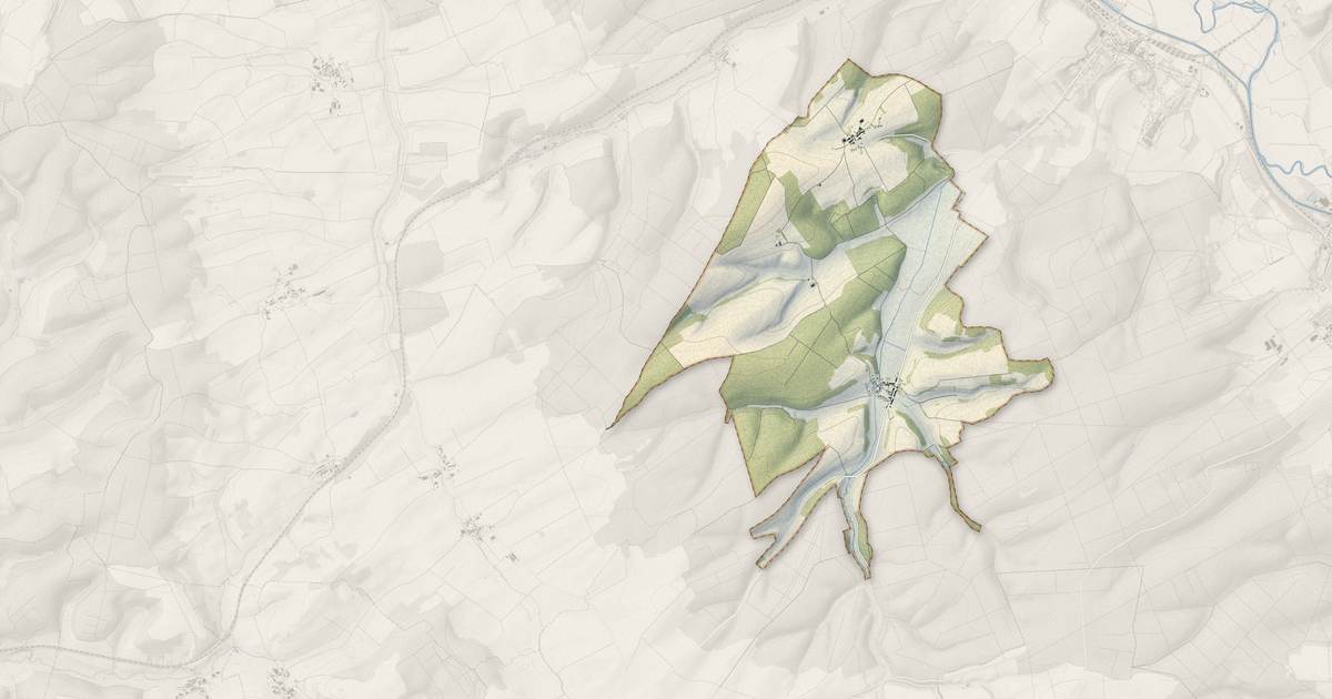 Portrait cartographique de Chonville-Malaumont : relief, eau, forêts, bâti et voies, calculés à partir des données de l'IGN