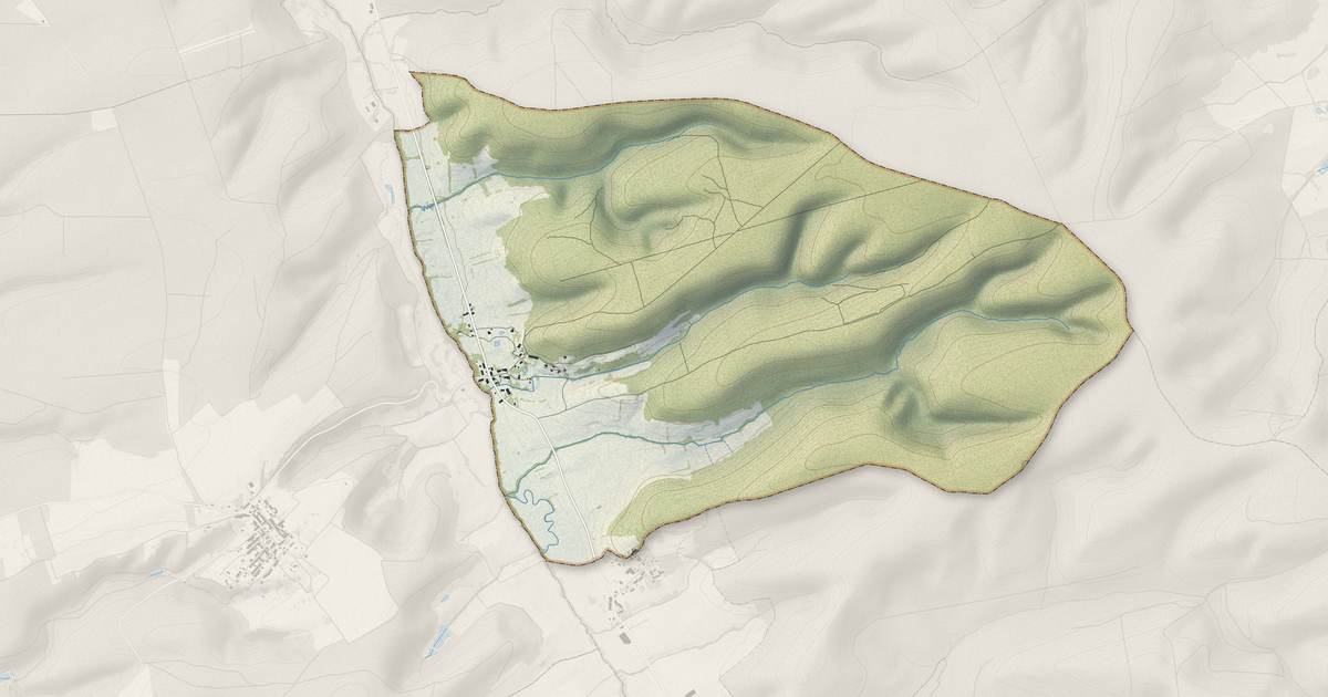 Portrait cartographique de Le Claon : relief, eau, forêts, bâti et voies, calculés à partir des données de l'IGN