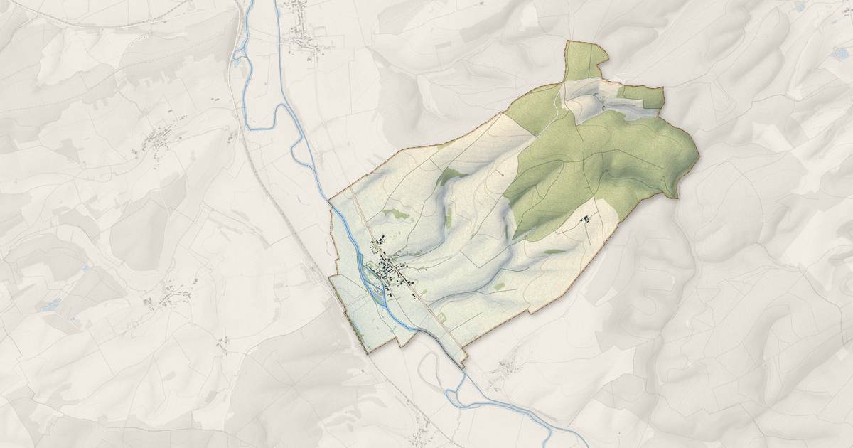 Portrait cartographique de Consenvoye : relief, eau, forêts, bâti et voies, calculés à partir des données de l'IGN