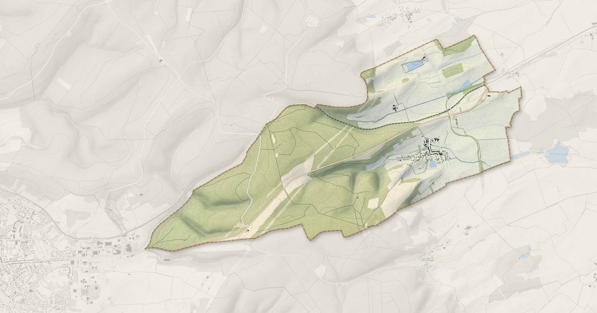 Portrait cartographique de Eix : relief, eau, forêts, bâti et voies, calculés à partir des données de l'IGN