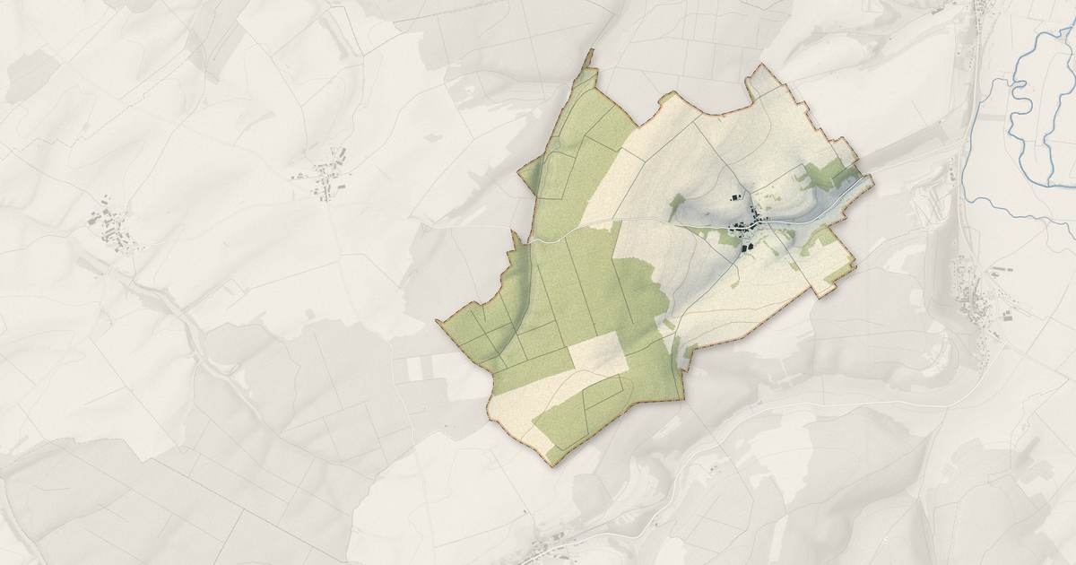 Portrait cartographique de Épiez-sur-Meuse : relief, eau, forêts, bâti et voies, calculés à partir des données de l'IGN
