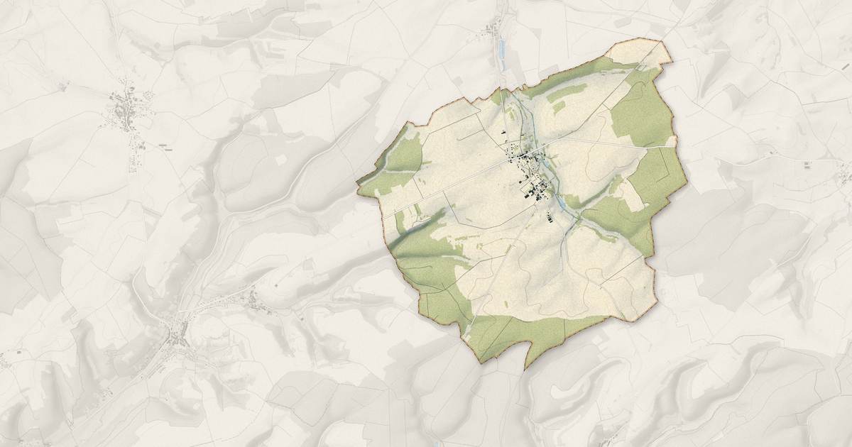 Portrait cartographique de Érize-Saint-Dizier : relief, eau, forêts, bâti et voies, calculés à partir des données de l'IGN