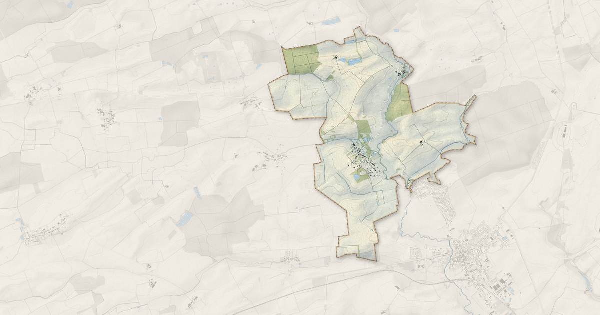 Portrait cartographique de Foameix-Ornel : relief, eau, forêts, bâti et voies, calculés à partir des données de l'IGN