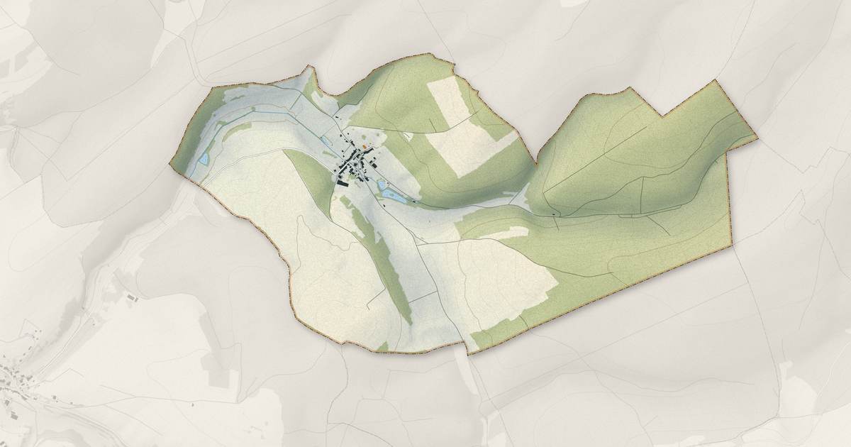 Portrait cartographique de Fontaines-Saint-Clair : relief, eau, forêts, bâti et voies, calculés à partir des données de l'IGN