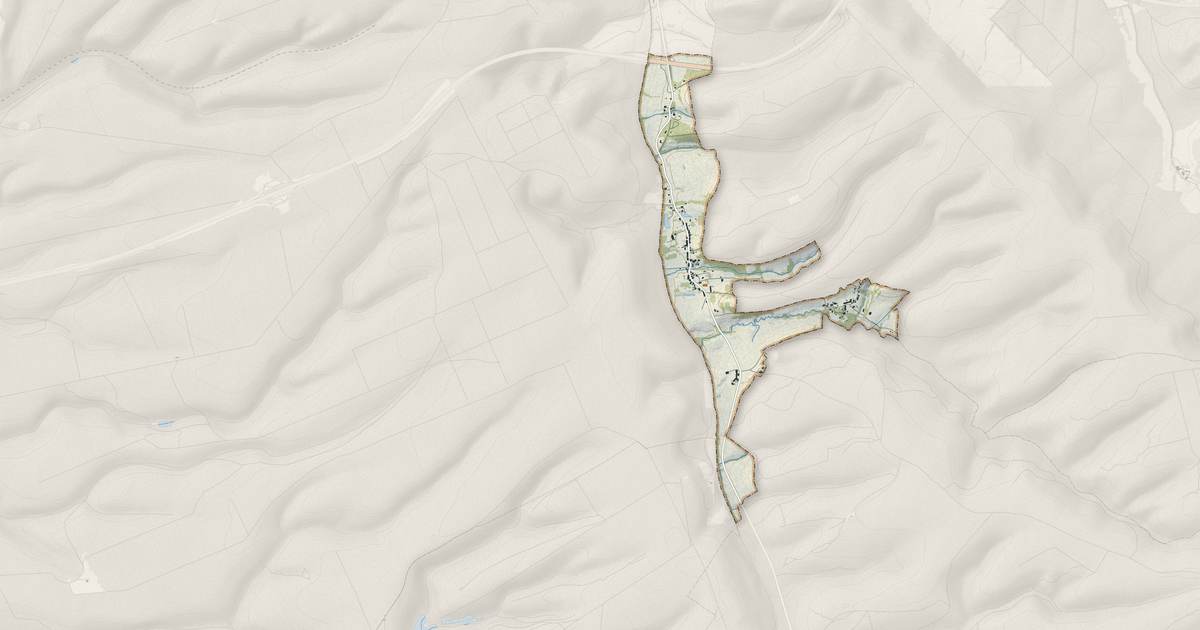 Portrait cartographique de Futeau : relief, eau, forêts, bâti et voies, calculés à partir des données de l'IGN