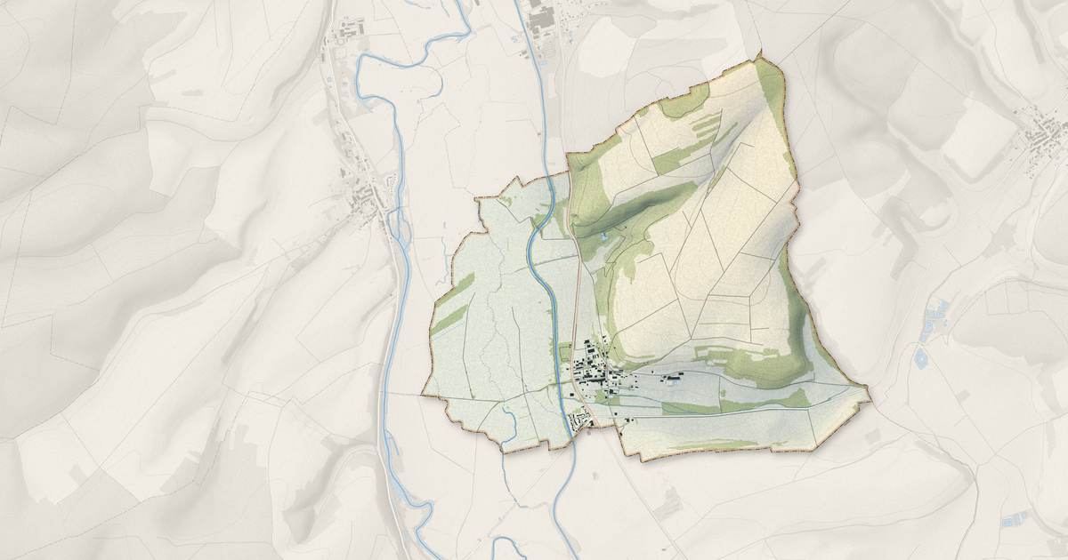 Portrait cartographique de Génicourt-sur-Meuse : relief, eau, forêts, bâti et voies, calculés à partir des données de l'IGN