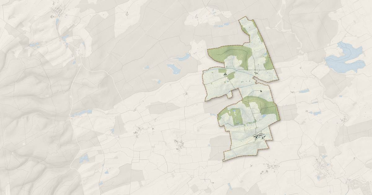 Portrait cartographique de Gincrey : relief, eau, forêts, bâti et voies, calculés à partir des données de l'IGN