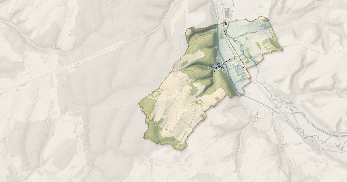 Portrait cartographique de Givrauval : relief, eau, forêts, bâti et voies, calculés à partir des données de l'IGN