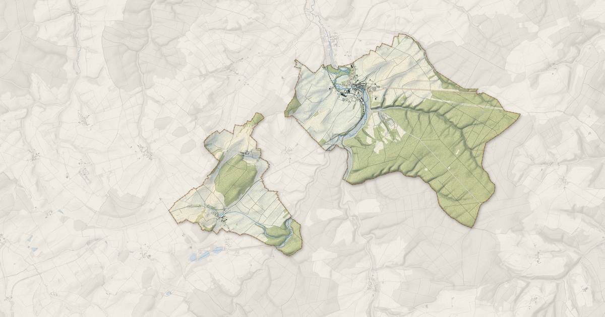Portrait cartographique de Gondrecourt-le-Château : relief, eau, forêts, bâti et voies, calculés à partir des données de l'IGN
