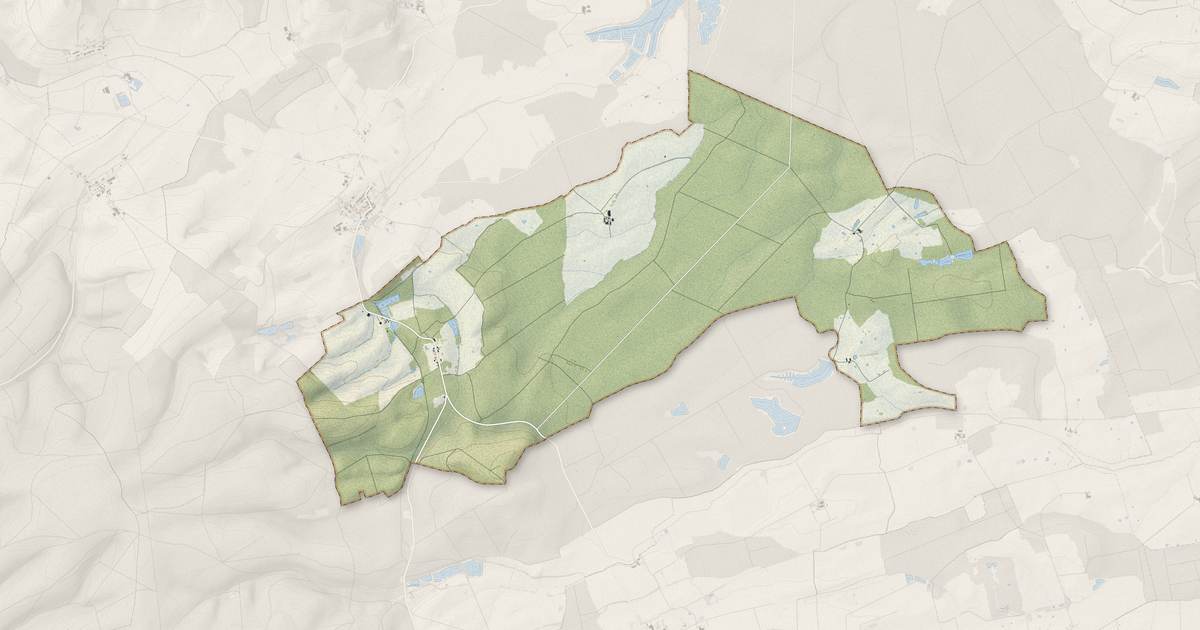 Portrait cartographique de Gremilly : relief, eau, forêts, bâti et voies, calculés à partir des données de l'IGN