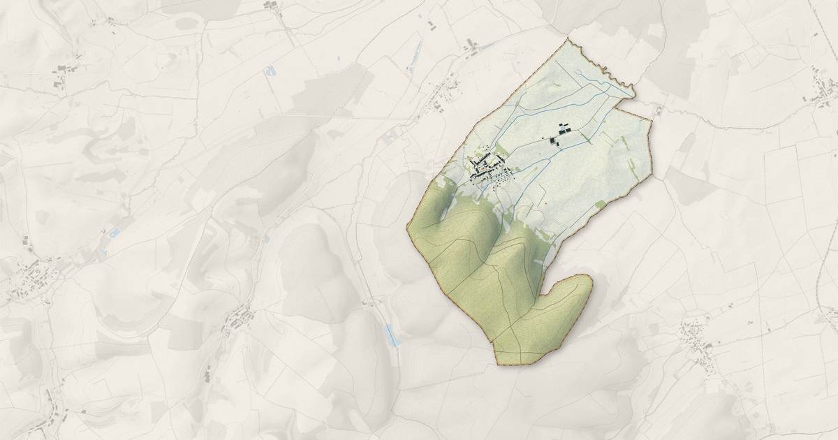 Portrait cartographique de Halles-sous-les-Côtes : relief, eau, forêts, bâti et voies, calculés à partir des données de l'IGN
