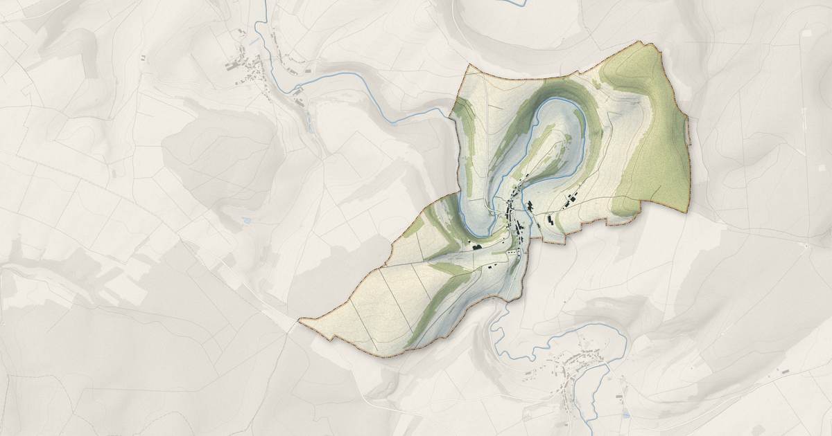 Portrait cartographique de Han-lès-Juvigny : relief, eau, forêts, bâti et voies, calculés à partir des données de l'IGN