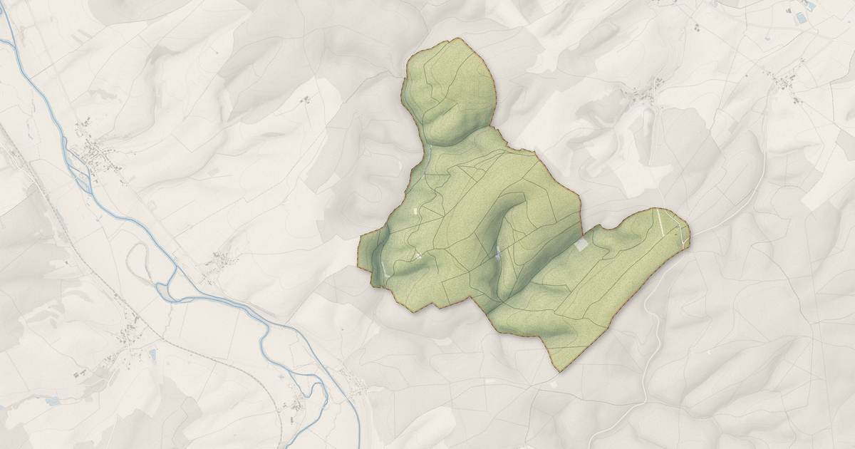 Portrait cartographique de Haumont-près-Samogneux : relief, eau, forêts, bâti et voies, calculés à partir des données de l'IGN