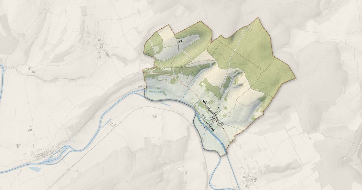 Portrait cartographique de Inor : relief, eau, forêts, bâti et voies, calculés à partir des données de l'IGN