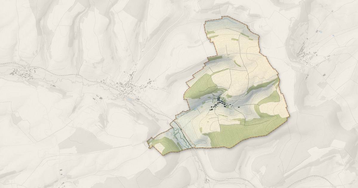 Portrait cartographique de Jouy-en-Argonne : relief, eau, forêts, bâti et voies, calculés à partir des données de l'IGN