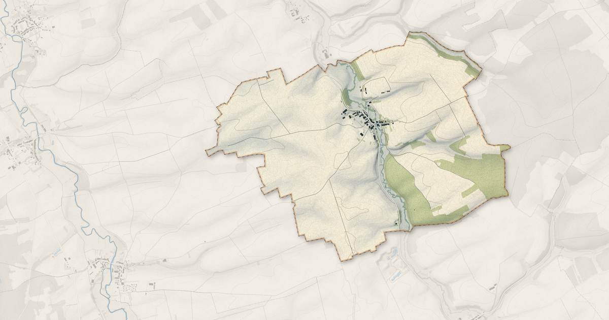 Portrait cartographique de Julvécourt : relief, eau, forêts, bâti et voies, calculés à partir des données de l'IGN