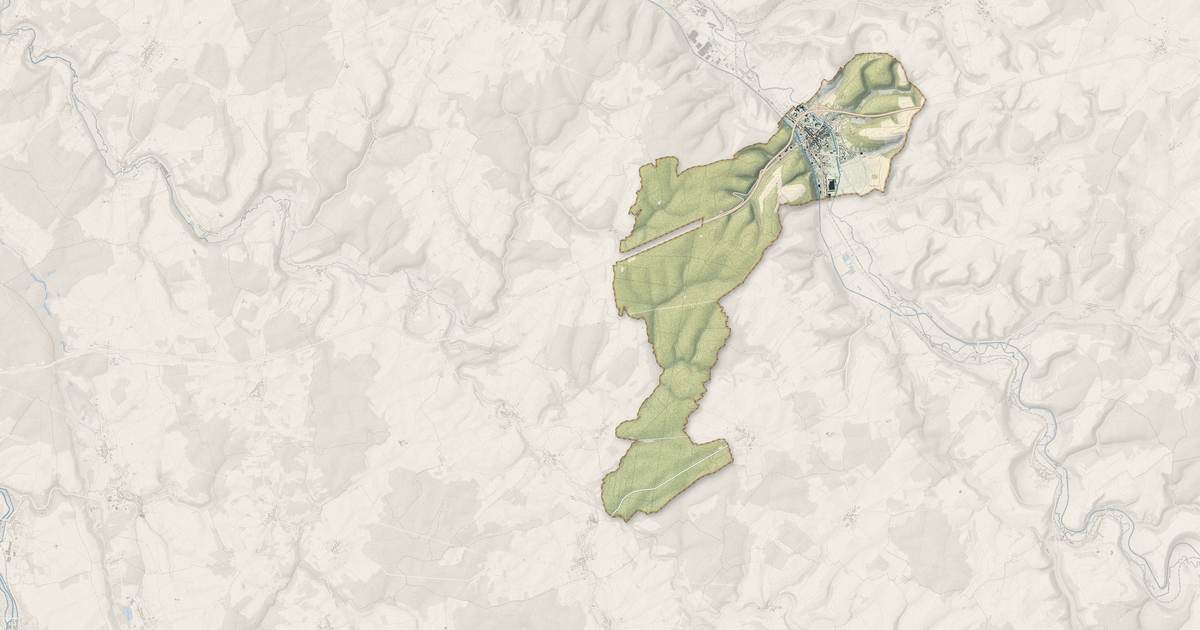 Portrait cartographique de Ligny-en-Barrois : relief, eau, forêts, bâti et voies, calculés à partir des données de l'IGN