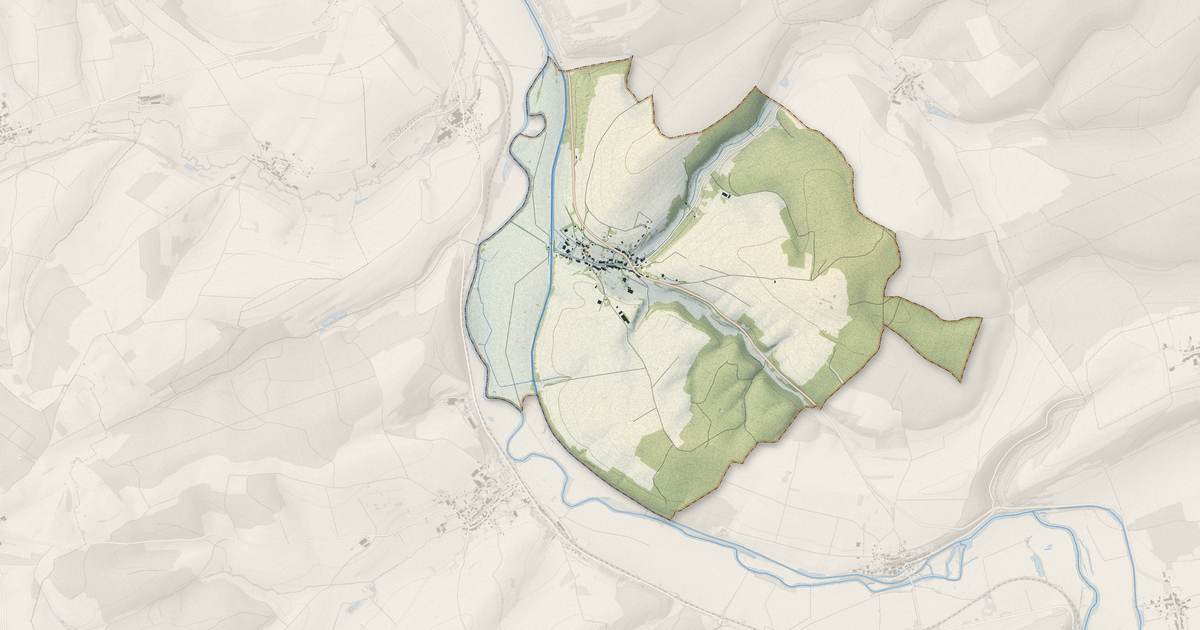 Portrait cartographique de Liny-devant-Dun : relief, eau, forêts, bâti et voies, calculés à partir des données de l'IGN