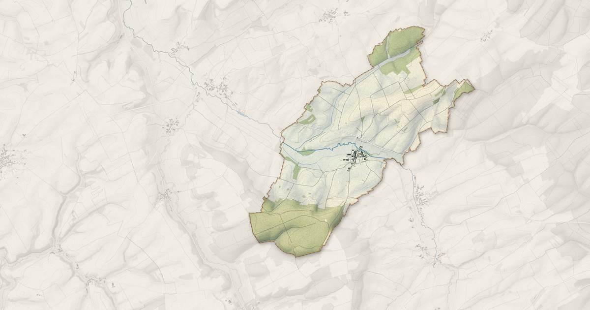 Portrait cartographique de Longchamps-sur-Aire : relief, eau, forêts, bâti et voies, calculés à partir des données de l'IGN