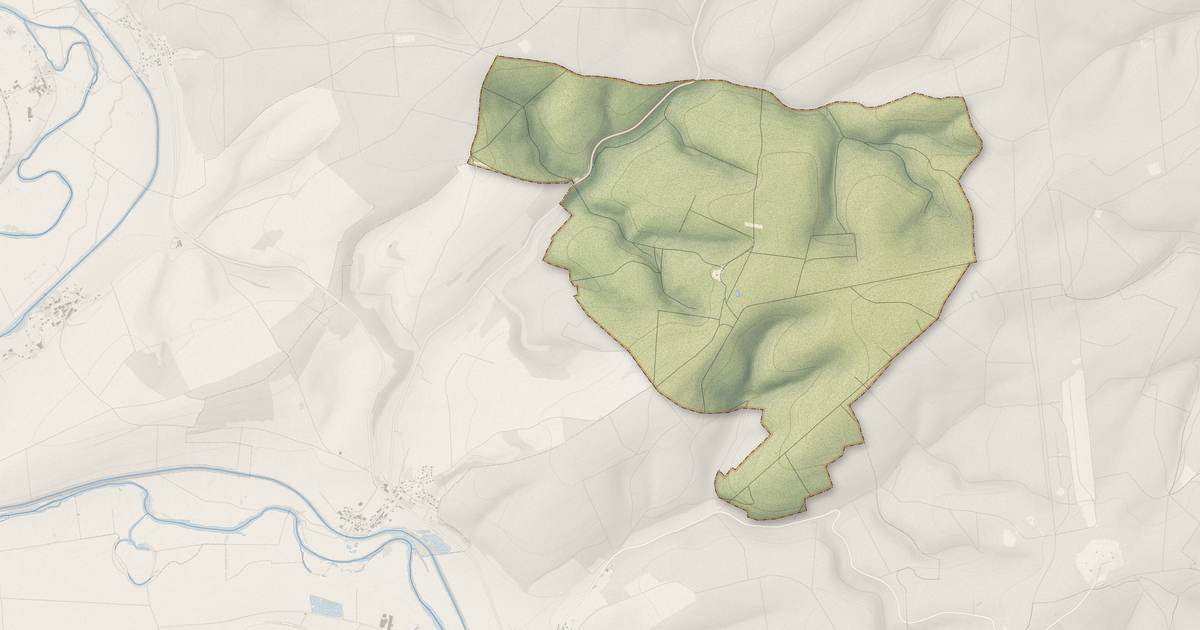 Portrait cartographique de Louvemont-Côte-du-Poivre : relief, eau, forêts, bâti et voies, calculés à partir des données de l'IGN