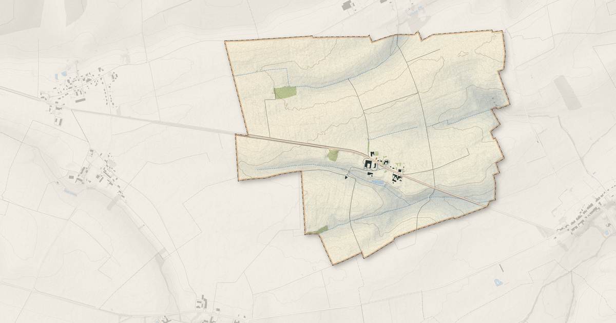 Portrait cartographique de Maizeray : relief, eau, forêts, bâti et voies, calculés à partir des données de l'IGN