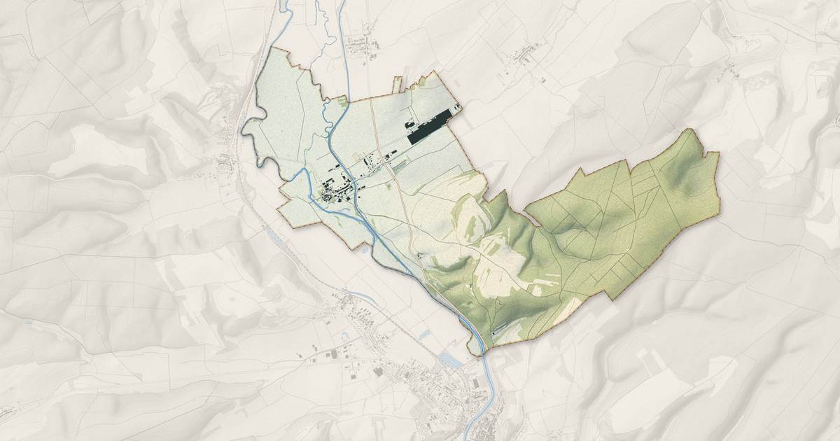Portrait cartographique de Maizey : relief, eau, forêts, bâti et voies, calculés à partir des données de l'IGN