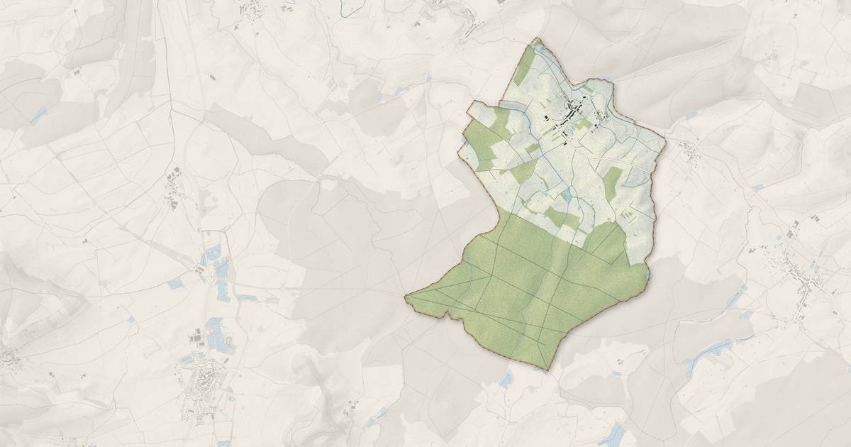 Portrait cartographique de Merles-sur-Loison : relief, eau, forêts, bâti et voies, calculés à partir des données de l'IGN