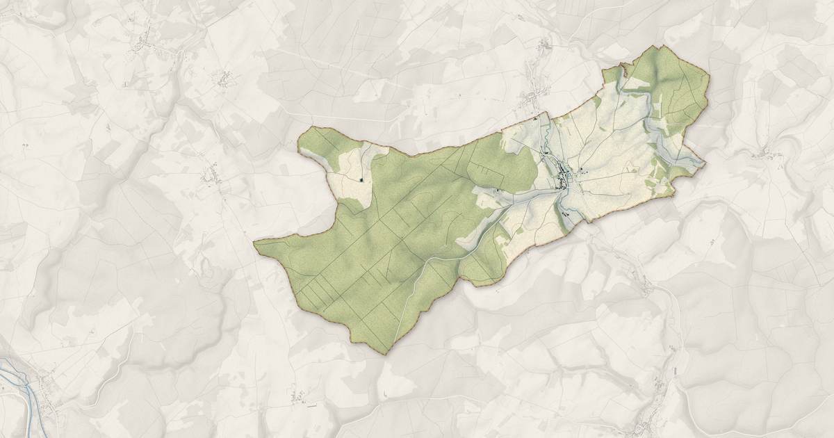 Portrait cartographique de Morley : relief, eau, forêts, bâti et voies, calculés à partir des données de l'IGN