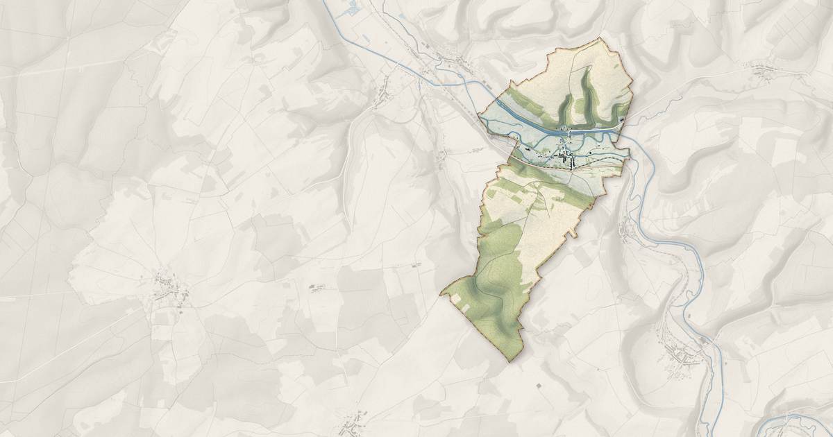 Portrait cartographique de Naix-aux-Forges : relief, eau, forêts, bâti et voies, calculés à partir des données de l'IGN