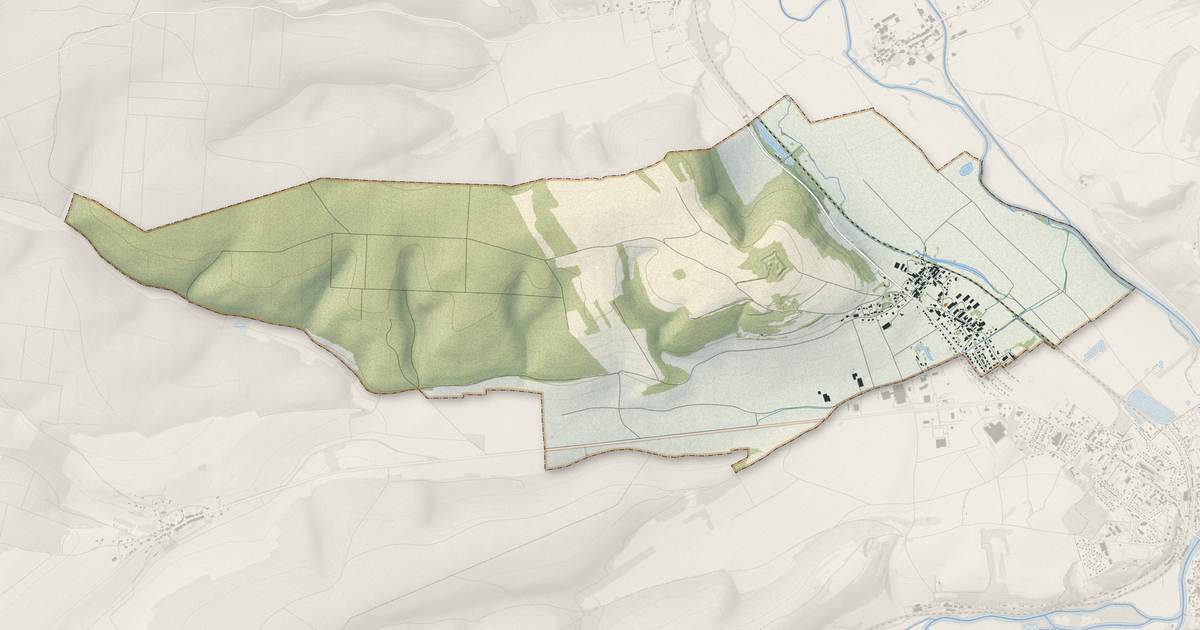 Portrait cartographique de Les Paroches : relief, eau, forêts, bâti et voies, calculés à partir des données de l'IGN