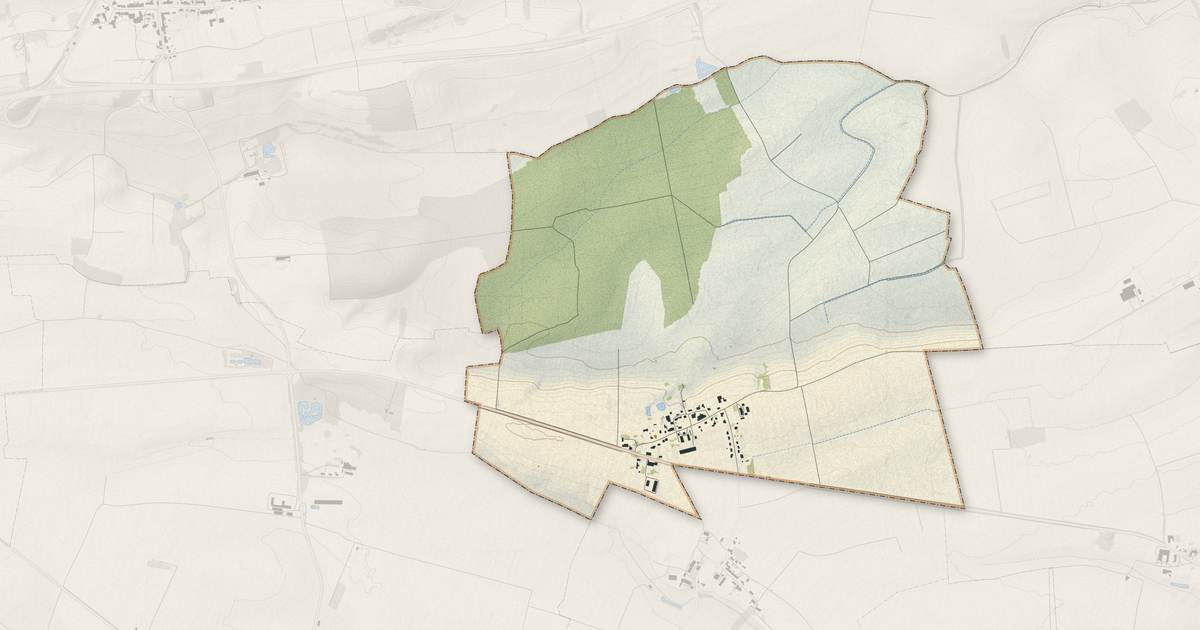 Portrait cartographique de Pintheville : relief, eau, forêts, bâti et voies, calculés à partir des données de l'IGN