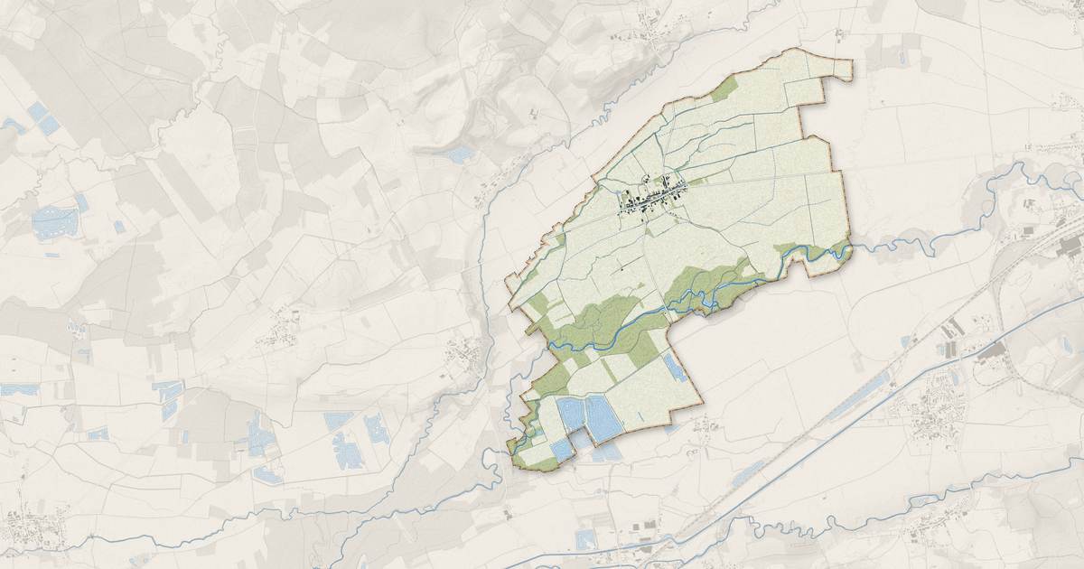 Portrait cartographique de Rancourt-sur-Ornain : relief, eau, forêts, bâti et voies, calculés à partir des données de l'IGN