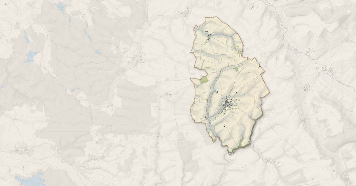 Portrait cartographique de Rembercourt-Sommaisne : relief, eau, forêts, bâti et voies, calculés à partir des données de l'IGN