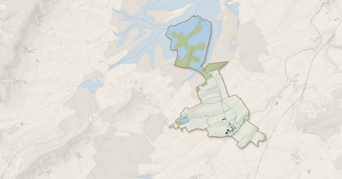 Portrait cartographique de Richecourt : relief, eau, forêts, bâti et voies, calculés à partir des données de l'IGN