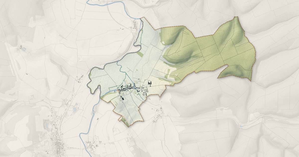 Portrait cartographique de Rigny-la-Salle : relief, eau, forêts, bâti et voies, calculés à partir des données de l'IGN