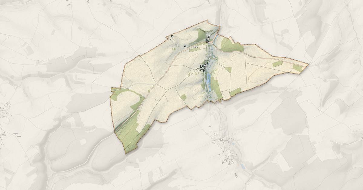Portrait cartographique de Rumont : relief, eau, forêts, bâti et voies, calculés à partir des données de l'IGN