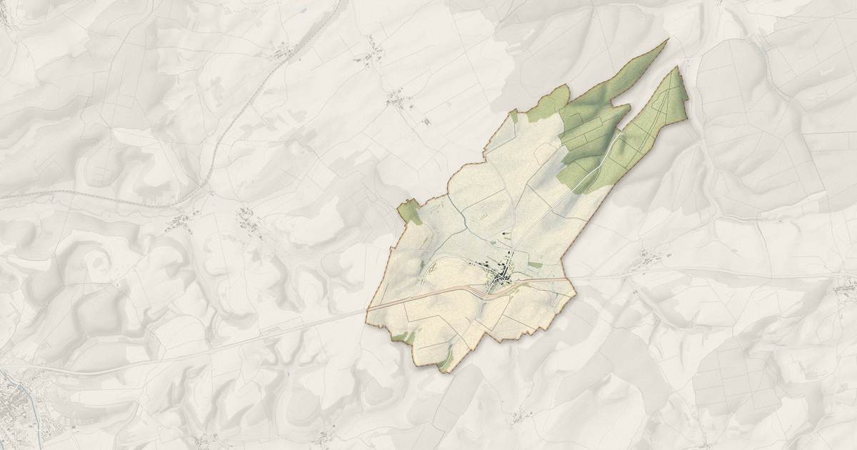 Portrait cartographique de Saint-Aubin-sur-Aire : relief, eau, forêts, bâti et voies, calculés à partir des données de l'IGN