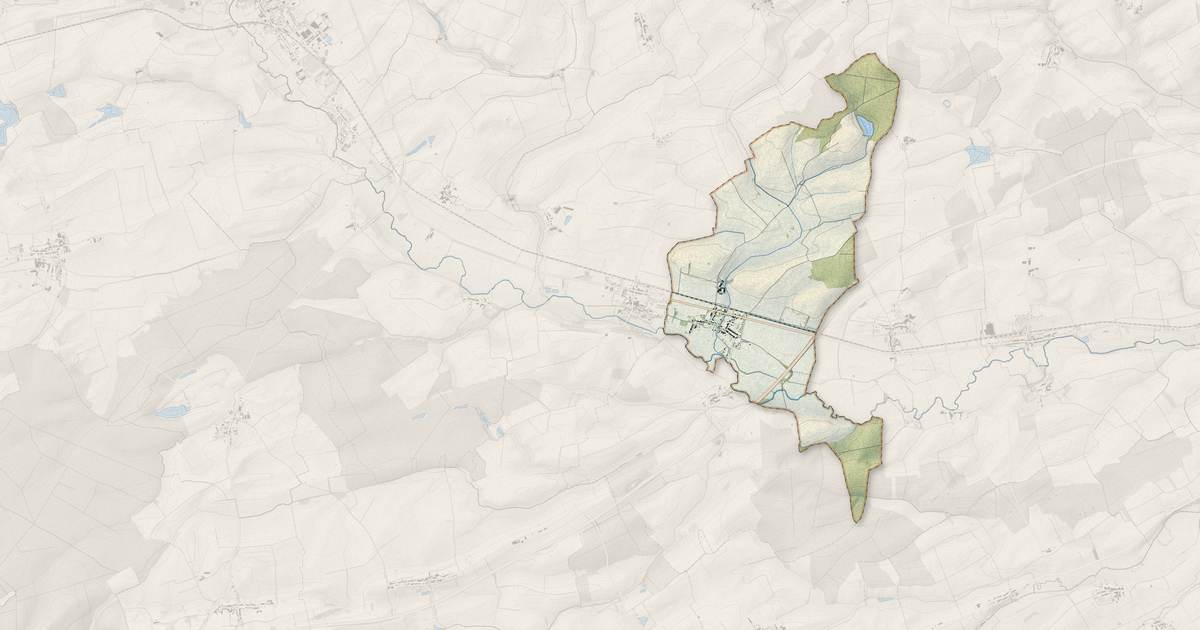 Portrait cartographique de Saint-Jean-lès-Buzy : relief, eau, forêts, bâti et voies, calculés à partir des données de l'IGN