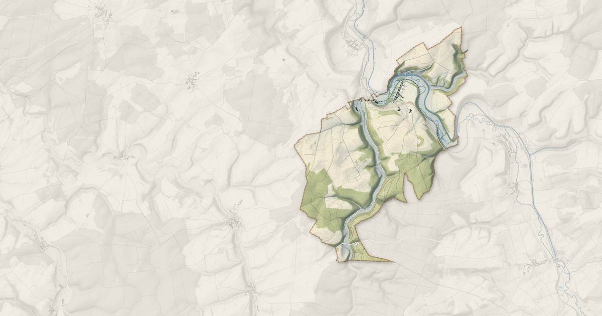 Portrait cartographique de Saint-Joire : relief, eau, forêts, bâti et voies, calculés à partir des données de l'IGN