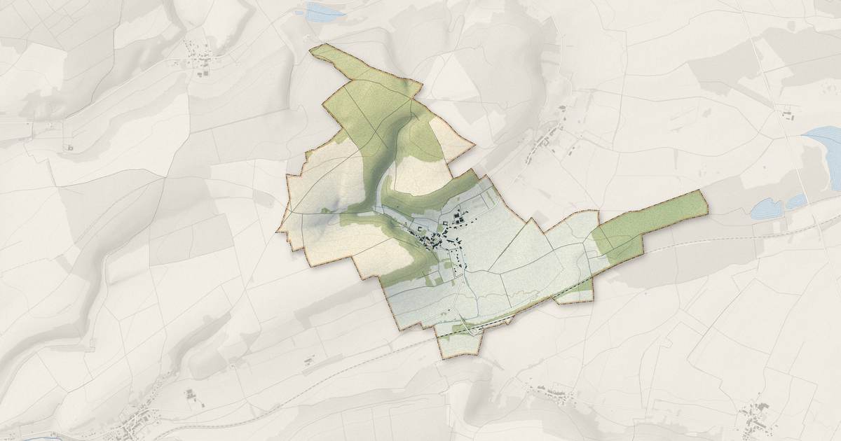 Portrait cartographique de Saint-Julien-sous-les-Côtes : relief, eau, forêts, bâti et voies, calculés à partir des données de l'IGN