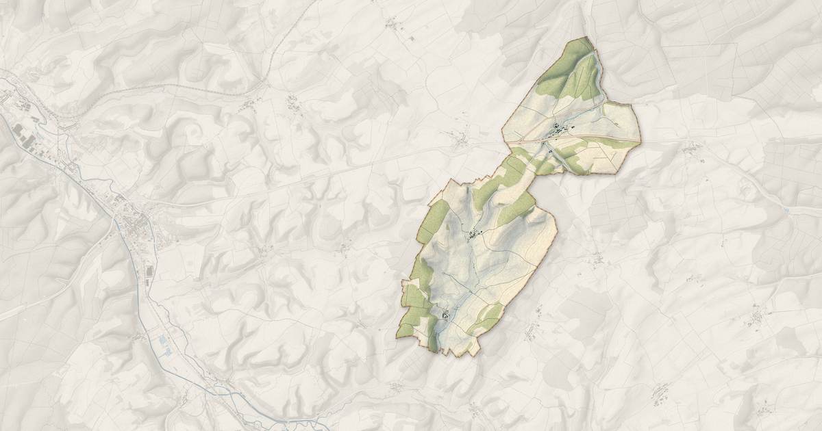 Portrait cartographique de Saulvaux : relief, eau, forêts, bâti et voies, calculés à partir des données de l'IGN
