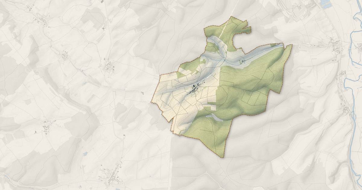 Portrait cartographique de Senoncourt-les-Maujouy : relief, eau, forêts, bâti et voies, calculés à partir des données de l'IGN