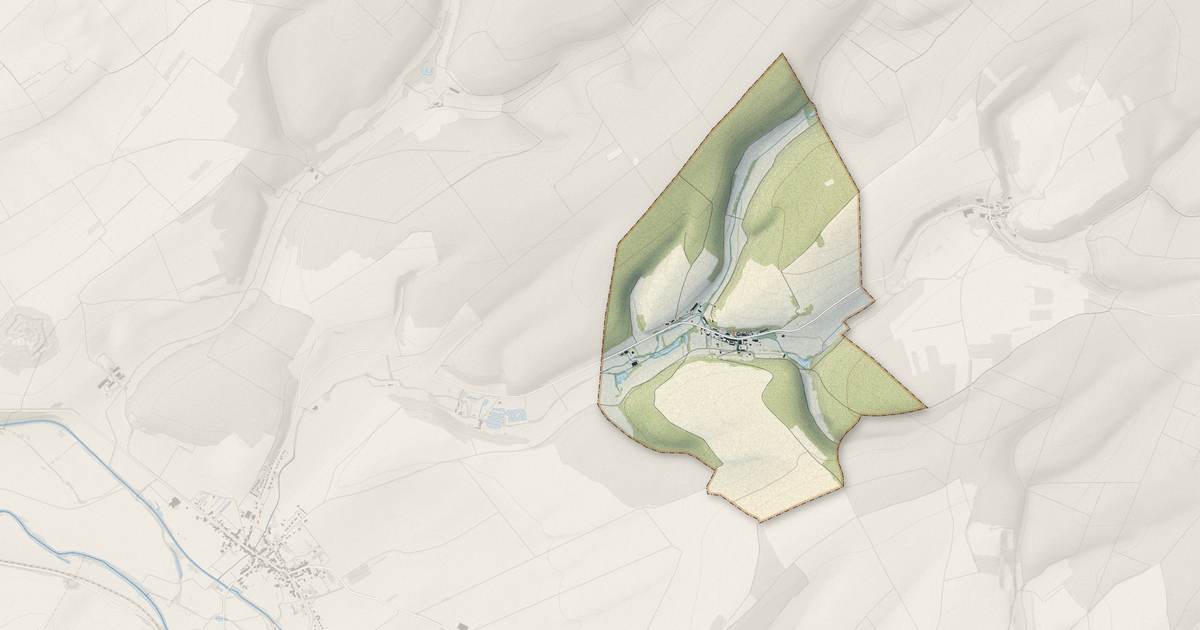 Portrait cartographique de Seuzey : relief, eau, forêts, bâti et voies, calculés à partir des données de l'IGN