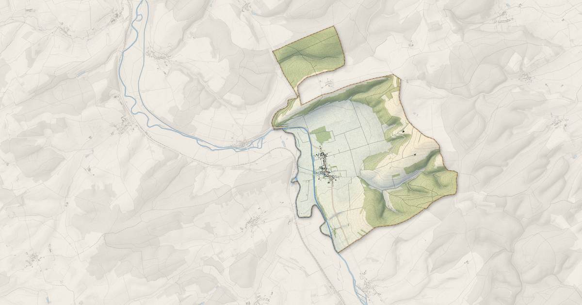 Portrait cartographique de Sivry-sur-Meuse : relief, eau, forêts, bâti et voies, calculés à partir des données de l'IGN
