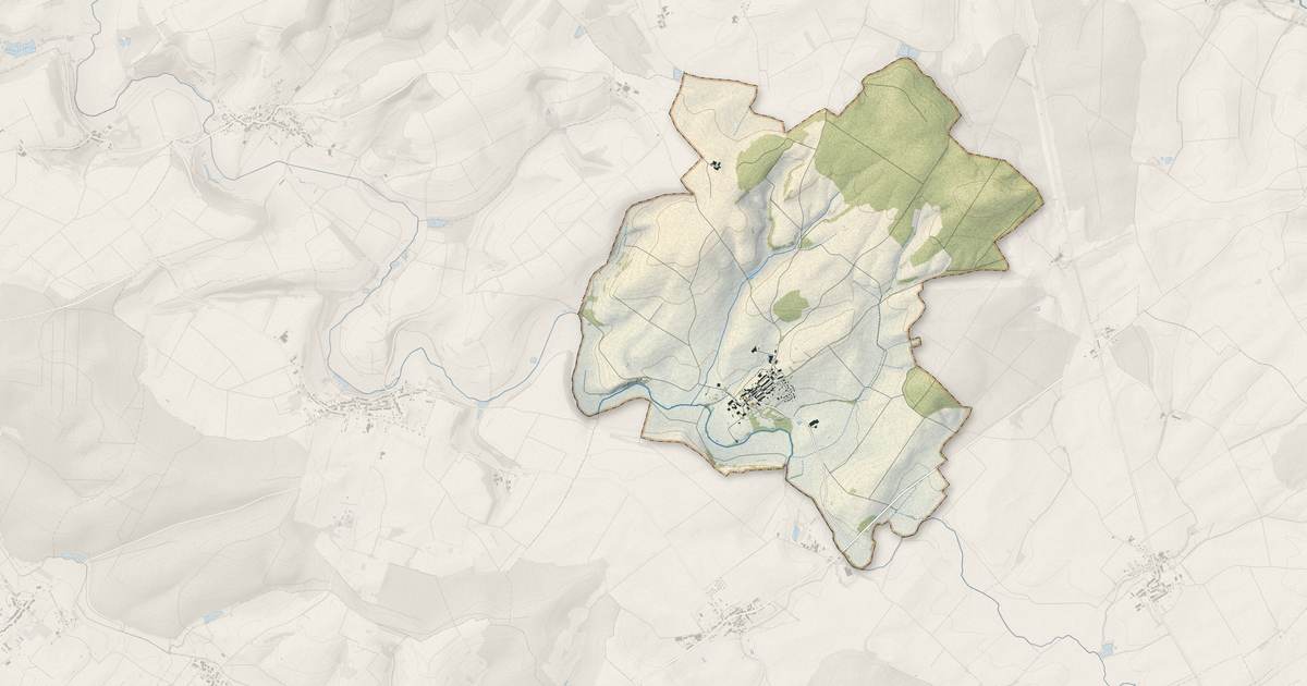 Portrait cartographique de Sorbey : relief, eau, forêts, bâti et voies, calculés à partir des données de l'IGN